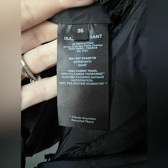 New ISABEL MARANT ETOILE Darshayo Vest/Jacket in Black Size Small 36 - Picture 7 of 12